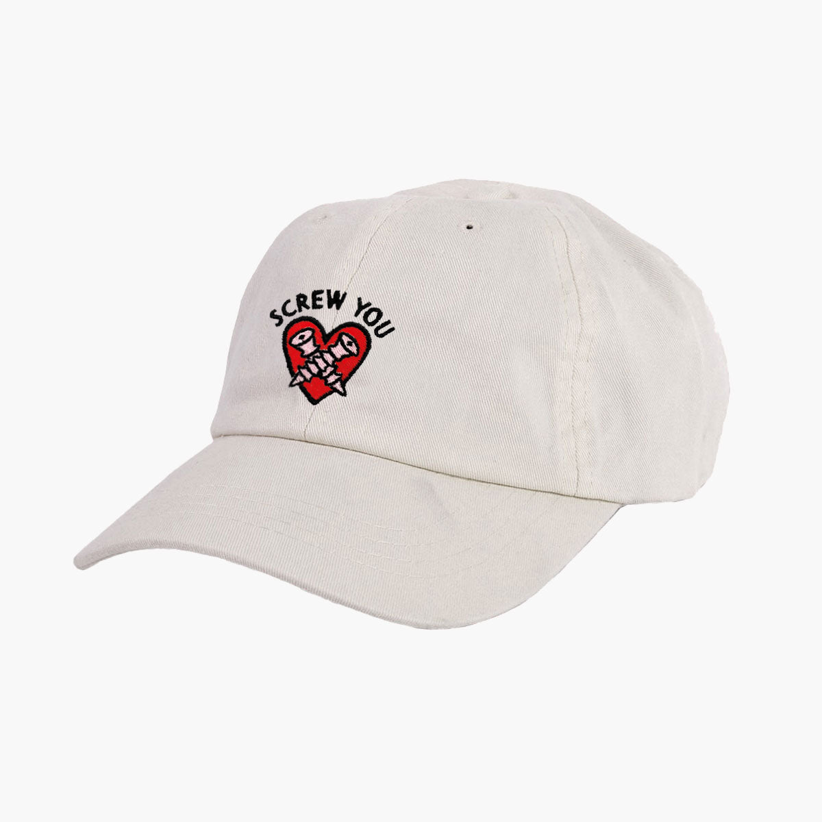 Screw You Embroidered Mom Cap-Embroidered Clothing, Embroidered Beanie, BB45-Sassy Spud