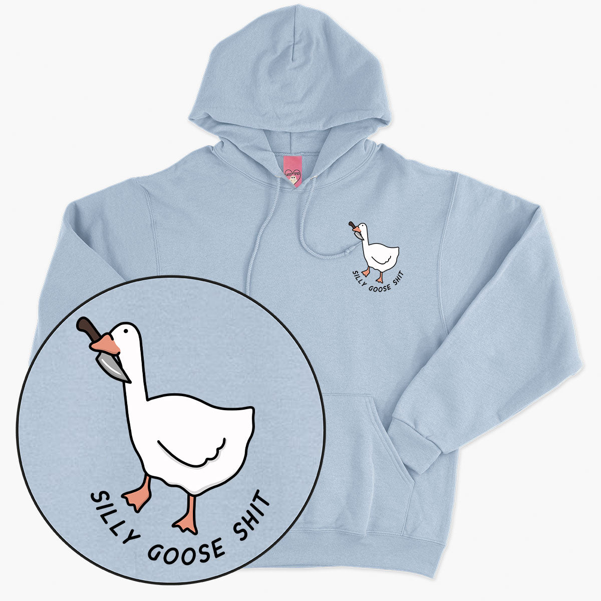 Silly Goose Sh*t Hoodie (Unisex)-Printed Clothing, Printed Hoodie, JH001-Sassy Spud