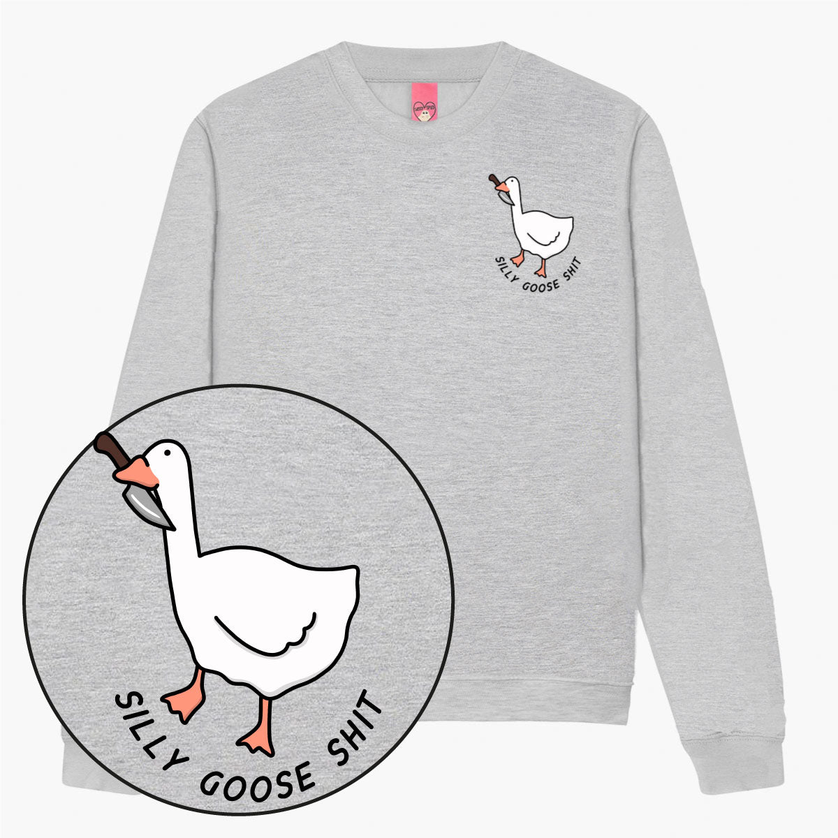 Silly Goose Sh*t Sweatshirt (Unisex)-Printed Clothing, Printed Sweatshirt, JH030-Sassy Spud
