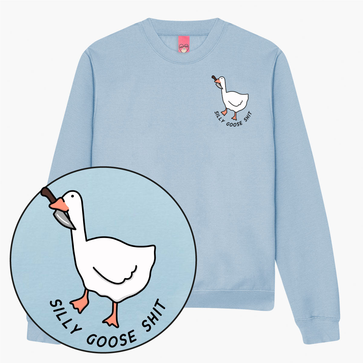 Silly Goose Sh*t Sweatshirt (Unisex)-Printed Clothing, Printed Sweatshirt, JH030-Sassy Spud