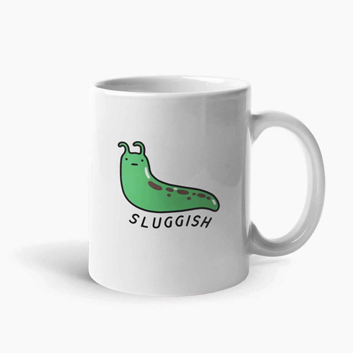 Sluggish Coffee Mug-Funny Gift, Funny Coffee Mug, 11oz White Ceramic-Sassy Spud