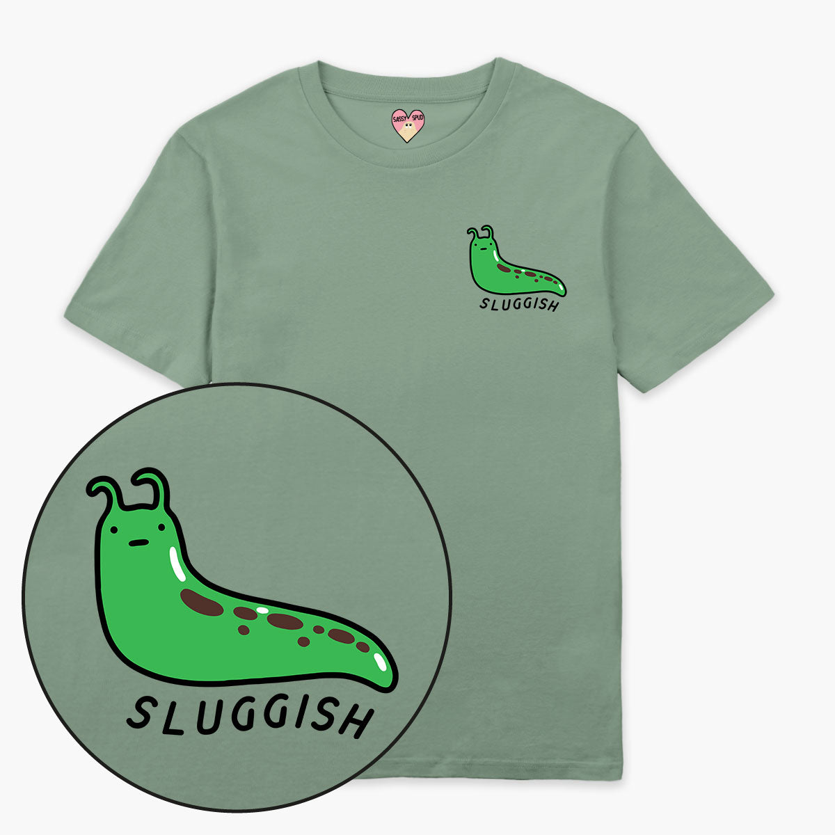 Sluggish T-Shirt (Unisex)-Printed Clothing, Printed T Shirt, EP01-Sassy Spud