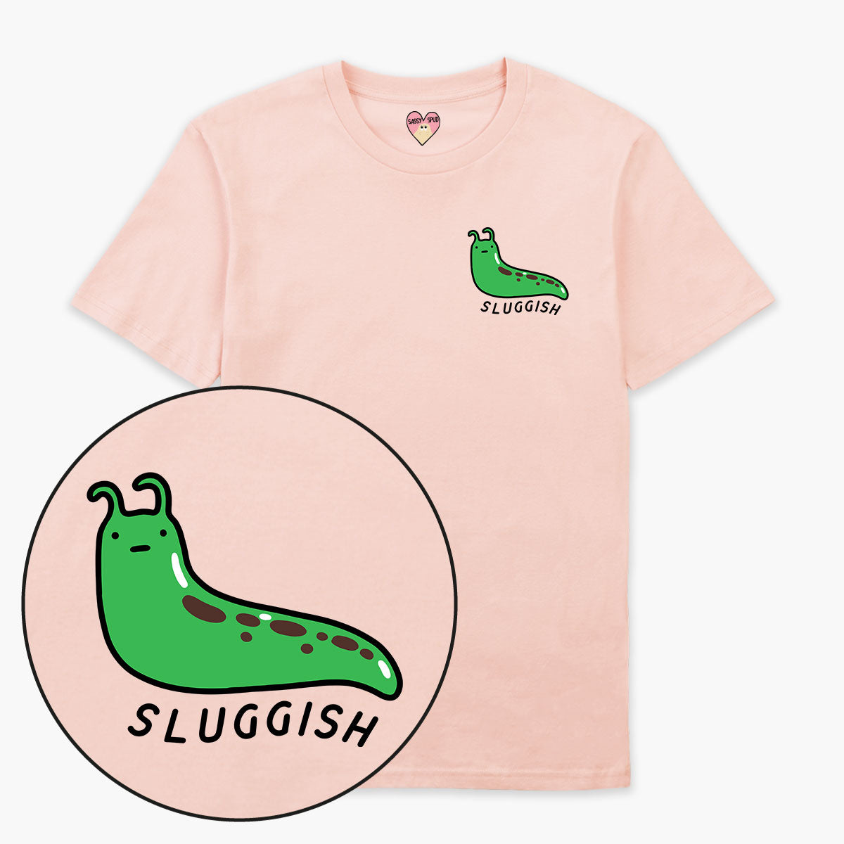 Sluggish T-Shirt (Unisex)-Printed Clothing, Printed T Shirt, EP01-Sassy Spud