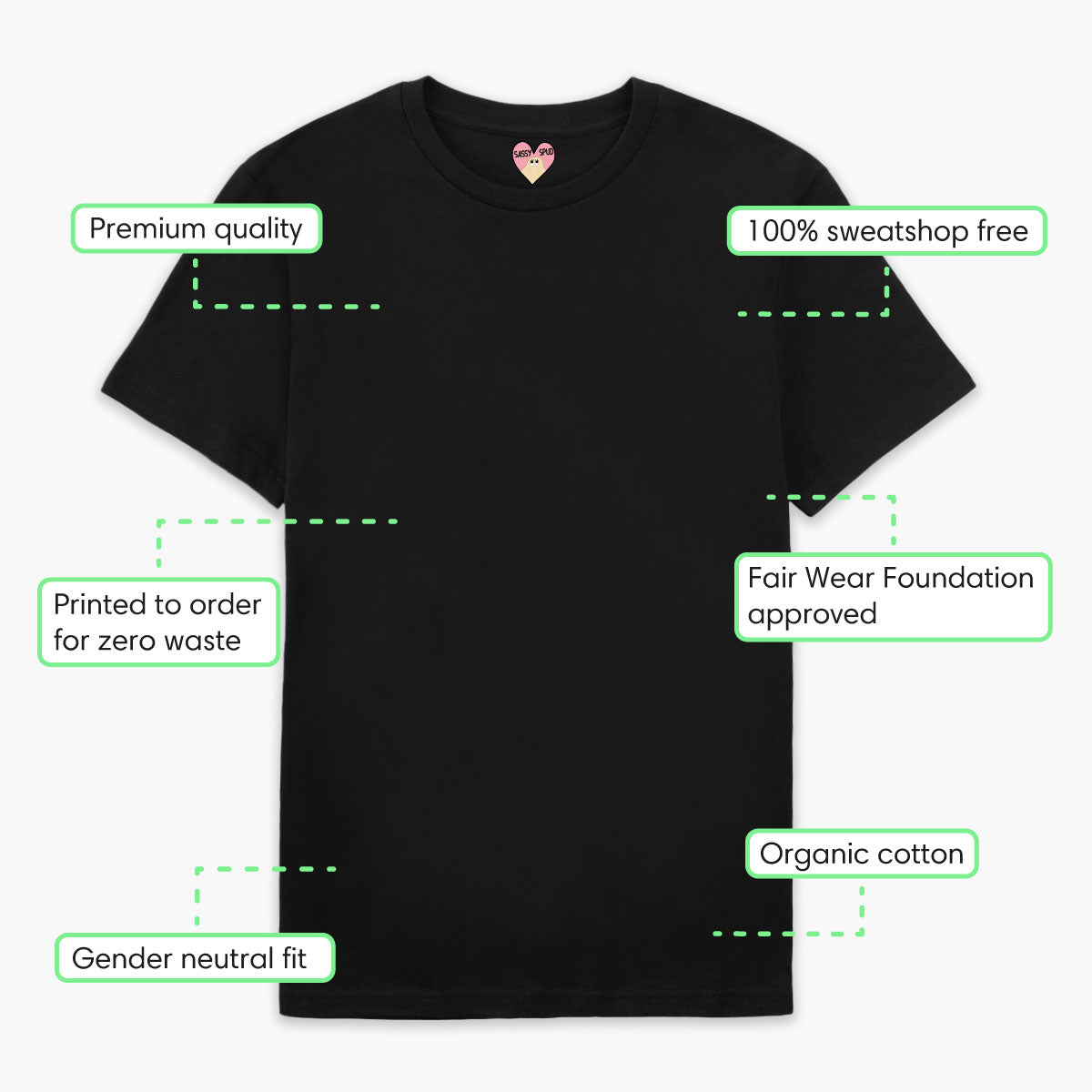 Assigned Sluggish At Birth T-Shirt (Unisex)-Printed Clothing, Printed T Shirt, EP01-Sassy Spud