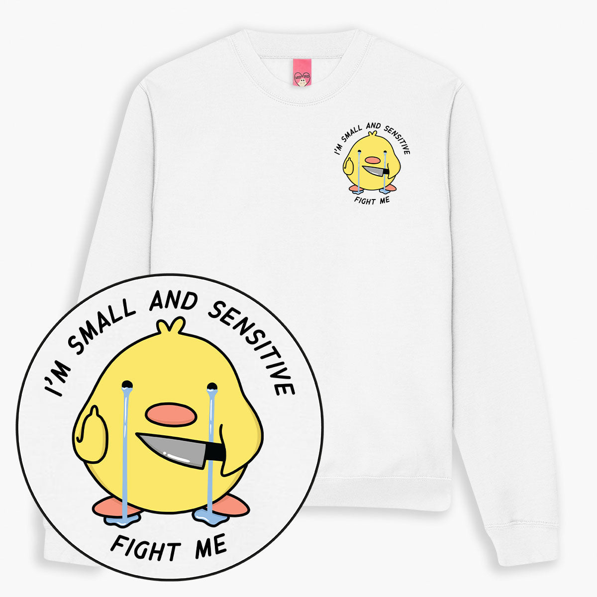 Small And Sensitive Sweatshirt (Unisex)-Printed Clothing, Printed Sweatshirt, JH030-Sassy Spud