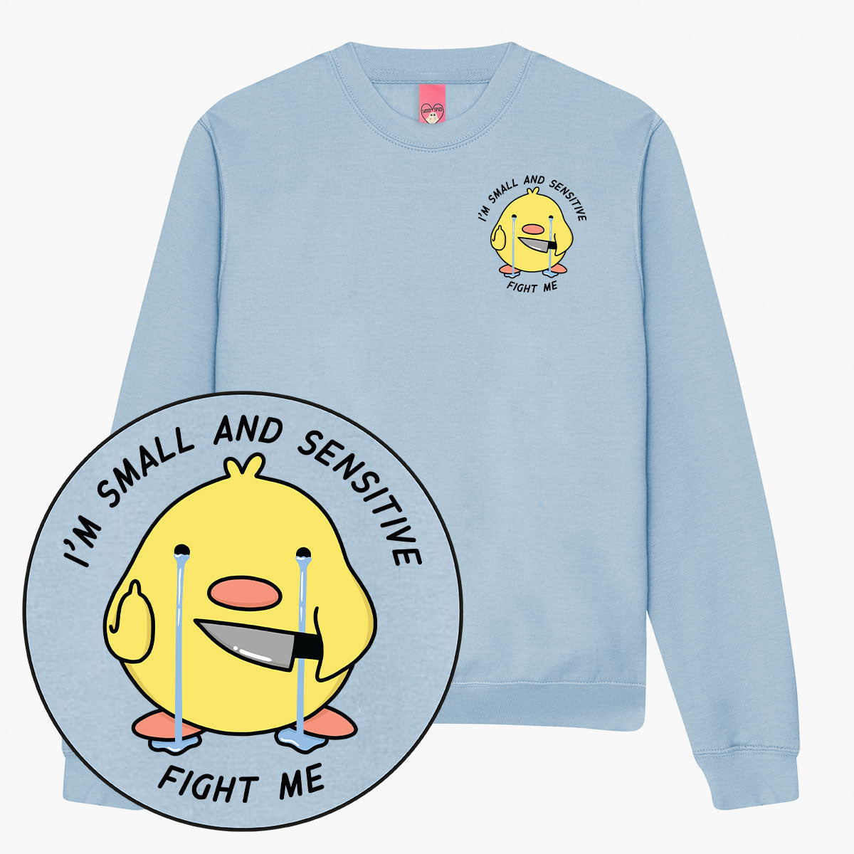 Small And Sensitive Sweatshirt (Unisex)-Printed Clothing, Printed Sweatshirt, JH030-Sassy Spud