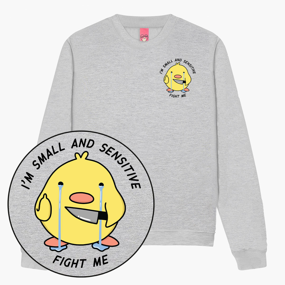 Small And Sensitive Sweatshirt (Unisex)-Printed Clothing, Printed Sweatshirt, JH030-Sassy Spud