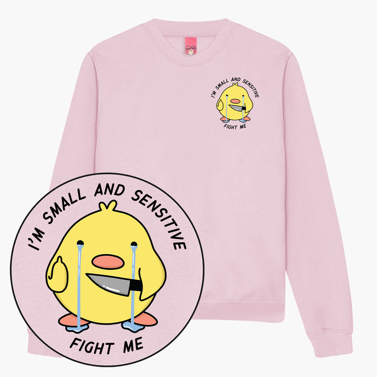 Small And Sensitive Sweatshirt (Unisex)-Printed Clothing, Printed Sweatshirt, JH030-Sassy Spud