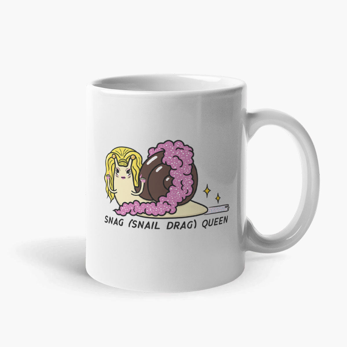 Snag Queen Coffee Mug-Funny Gift, Funny Coffee Mug, 11oz White Ceramic-Sassy Spud