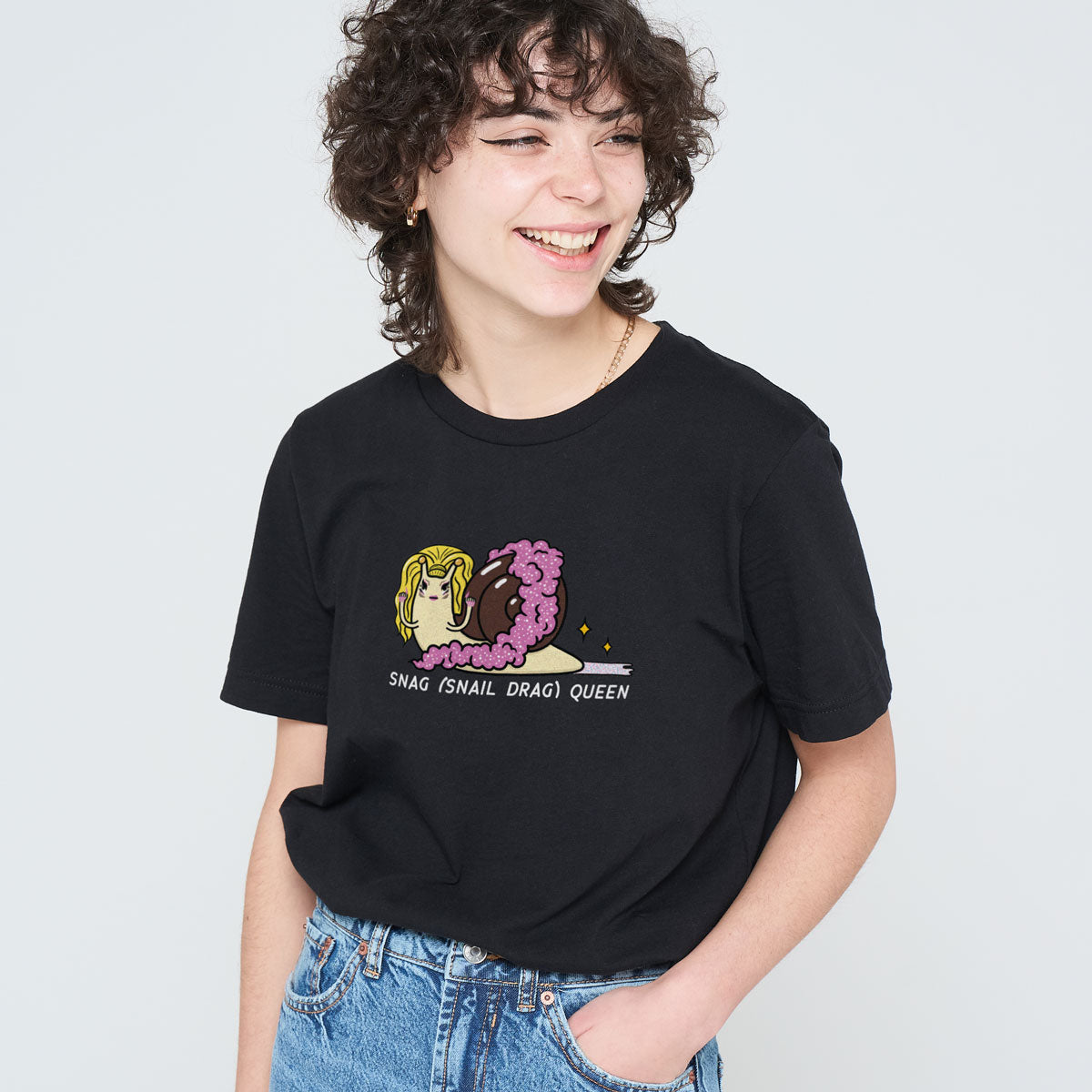 Snag Queen T-Shirt (Unisex)-Printed Clothing, Printed T Shirt, EP01-Sassy Spud