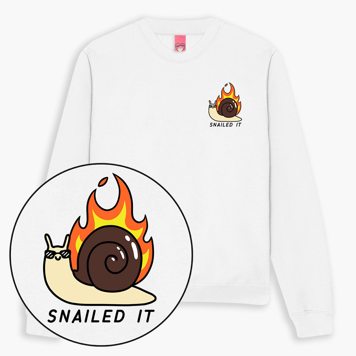 Snailed It Sweatshirt (Unisex)-Printed Clothing, Printed Sweatshirt, JH030-Sassy Spud