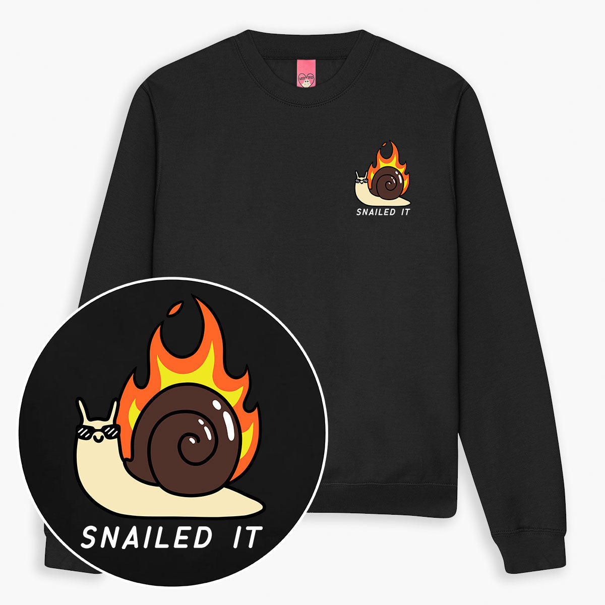 Snailed It Sweatshirt (Unisex)-Printed Clothing, Printed Sweatshirt, JH030-Sassy Spud