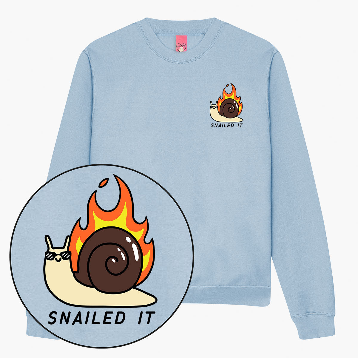 Snailed It Sweatshirt (Unisex)-Printed Clothing, Printed Sweatshirt, JH030-Sassy Spud