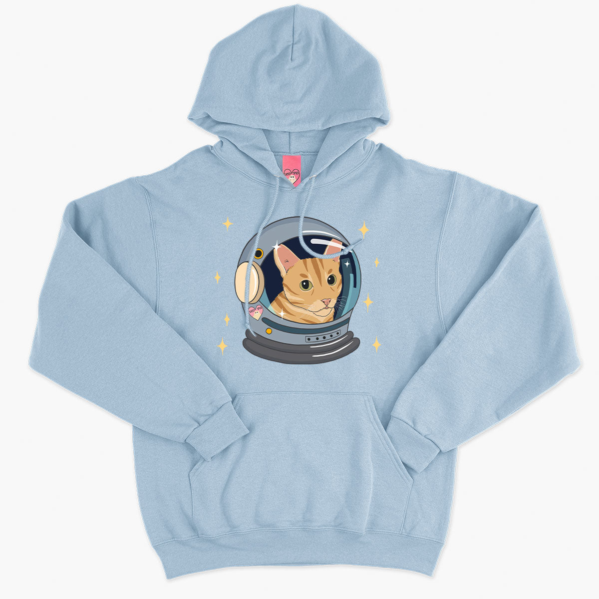 Space Cat Hoodie (Unisex)-Printed Clothing, Printed Hoodie, JH001-Sassy Spud