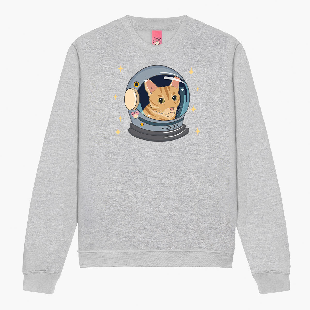 Space Cat Sweatshirt (Unisex)-Printed Clothing, Printed Sweatshirt, JH030-Sassy Spud