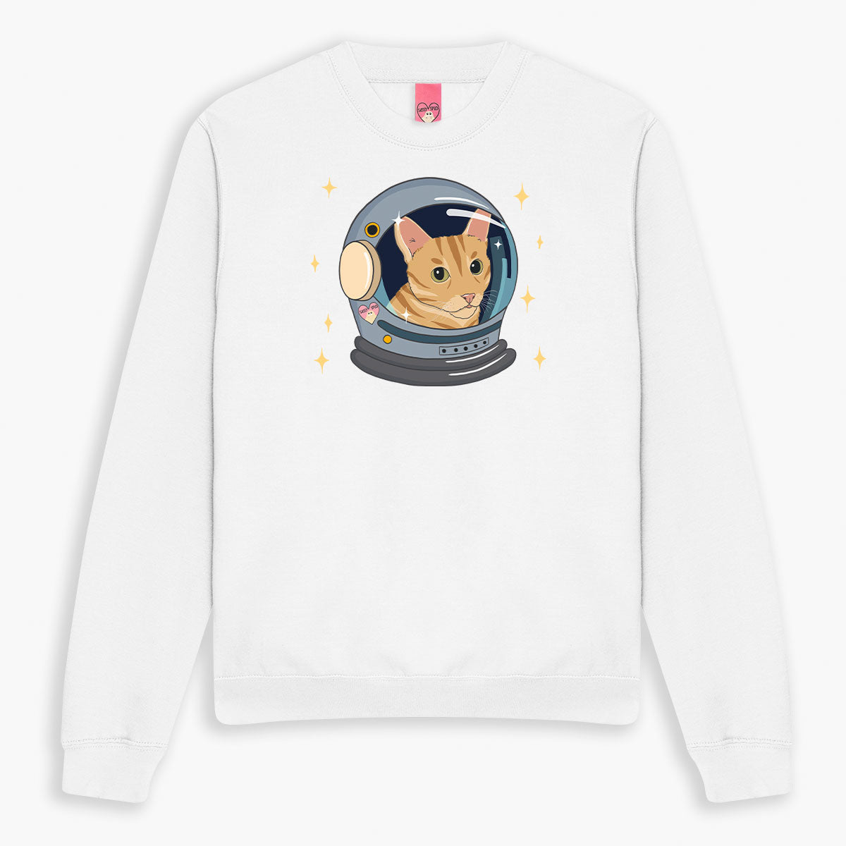 Space Cat Sweatshirt (Unisex)-Printed Clothing, Printed Sweatshirt, JH030-Sassy Spud