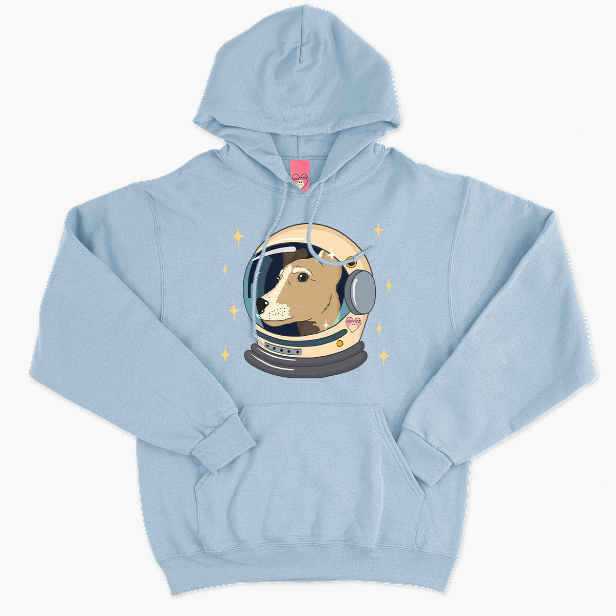 Space Dog Hoodie (Unisex)-Printed Clothing, Printed Hoodie, JH001-Sassy Spud