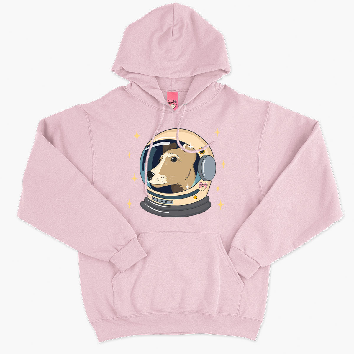 Space Dog Hoodie (Unisex)-Printed Clothing, Printed Hoodie, JH001-Sassy Spud