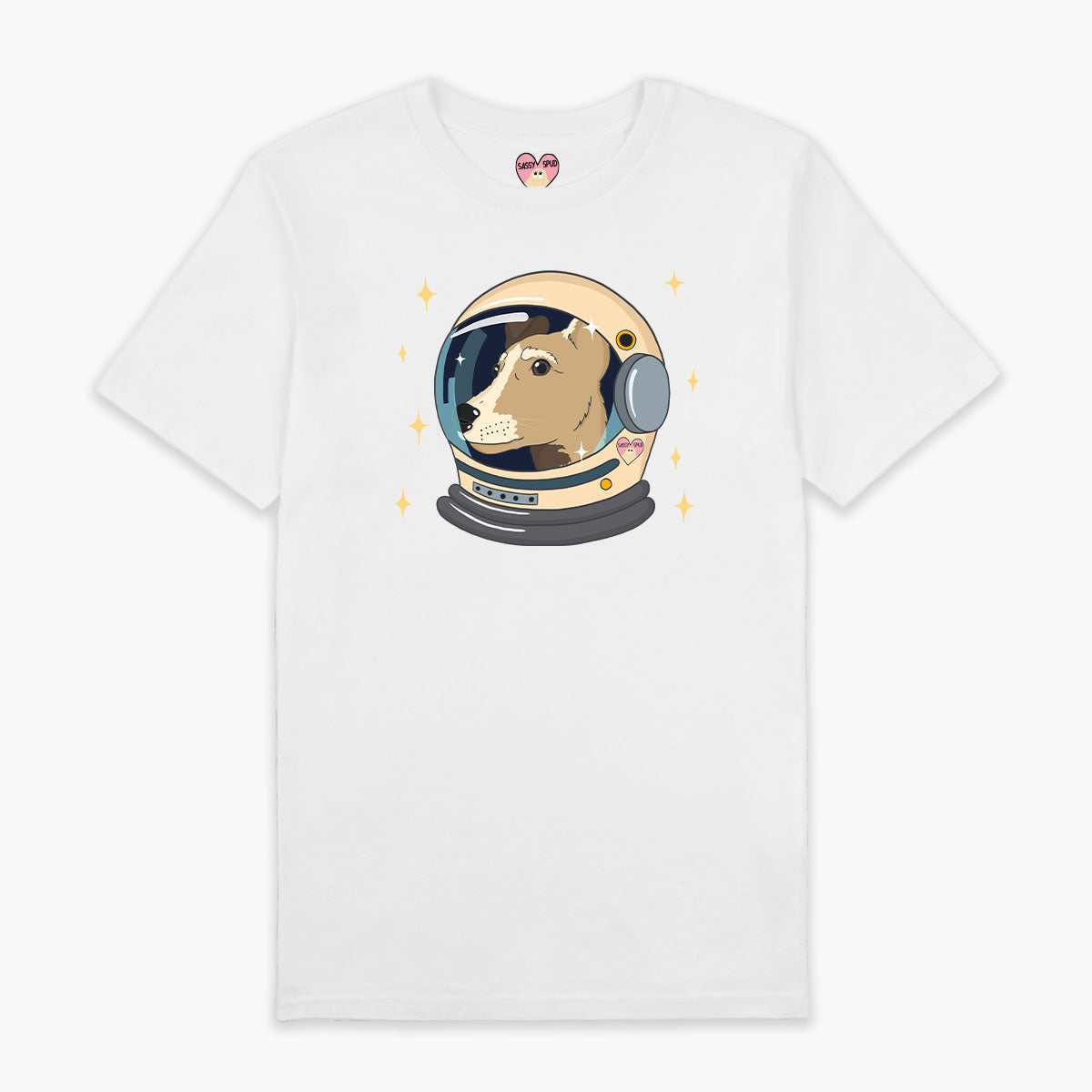 Space Dog T-Shirt (Unisex)-Printed Clothing, Printed T Shirt, EP01-Sassy Spud