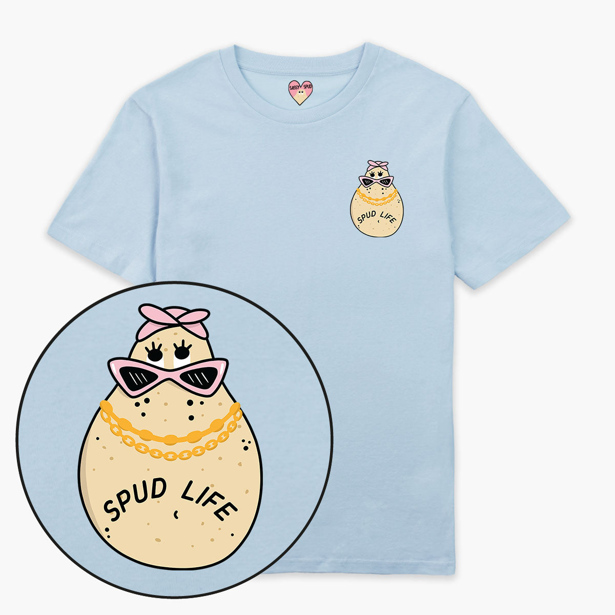 Spud Life T-Shirt (Unisex)-Printed Clothing, Printed T Shirt, EP01-Sassy Spud