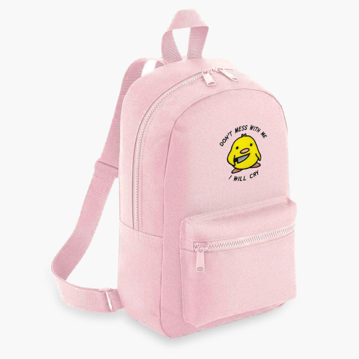 Stabby Chick Embroidered Mini Backpack-Sassy Accessories, Sassy Gifts, Sassy Mini Backpack, BG153-Sassy Spud