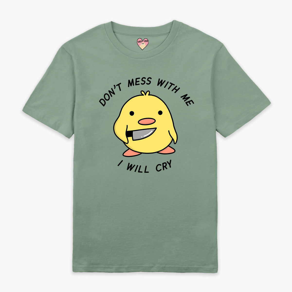 Stabby Chick Full Print T-Shirt (Unisex)-Printed Clothing, Printed T Shirt, EP01-Sassy Spud