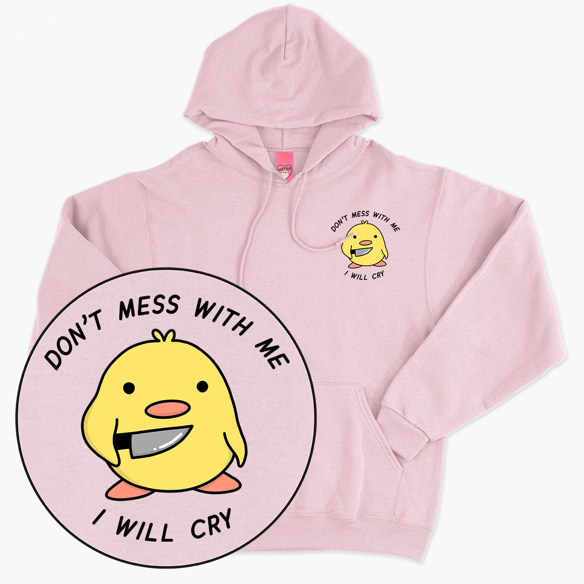 Stabby Chick Hoodie (Unisex)-Printed Clothing, Printed Hoodie, JH001-Sassy Spud