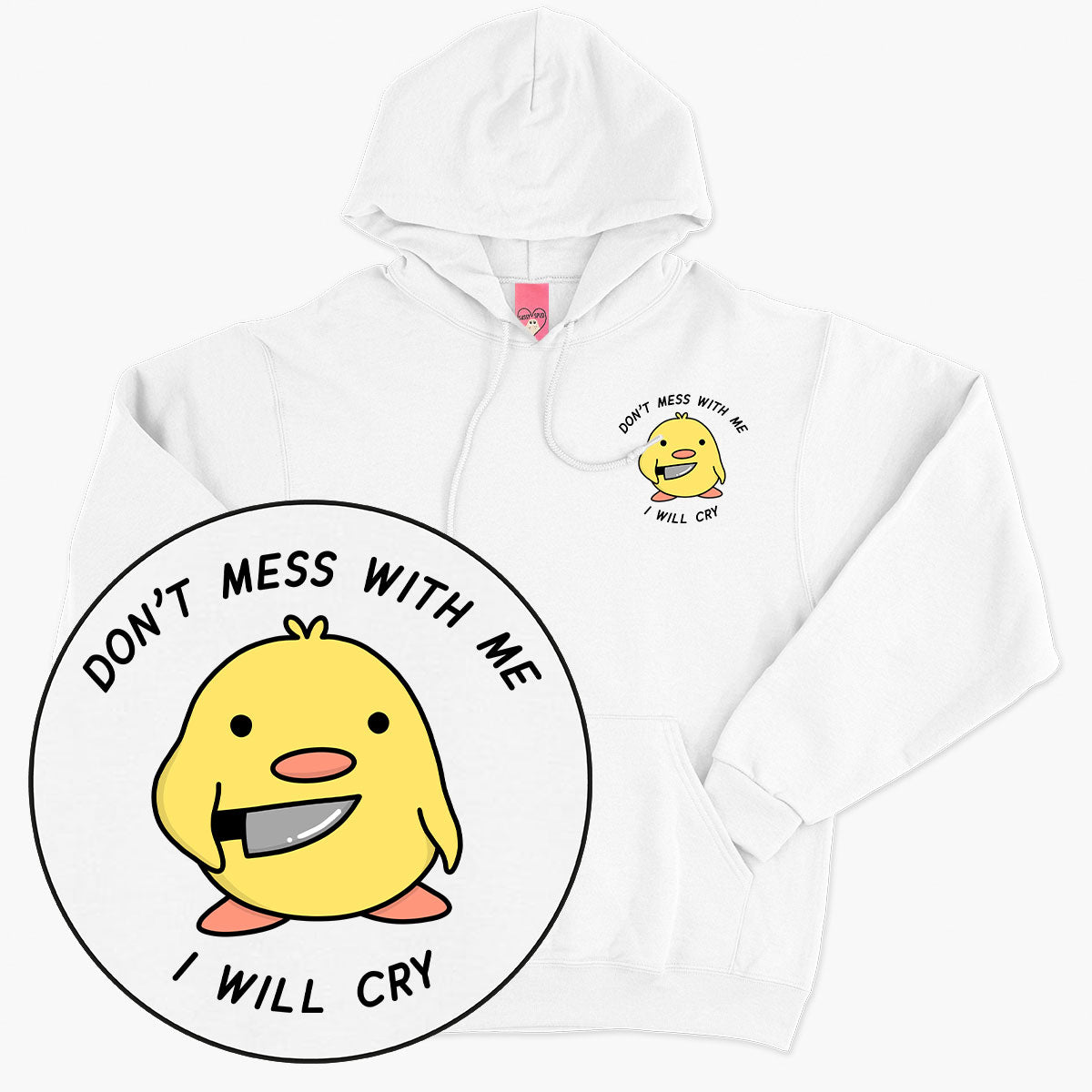 Stabby Chick Hoodie (Unisex)-Printed Clothing, Printed Hoodie, JH001-Sassy Spud