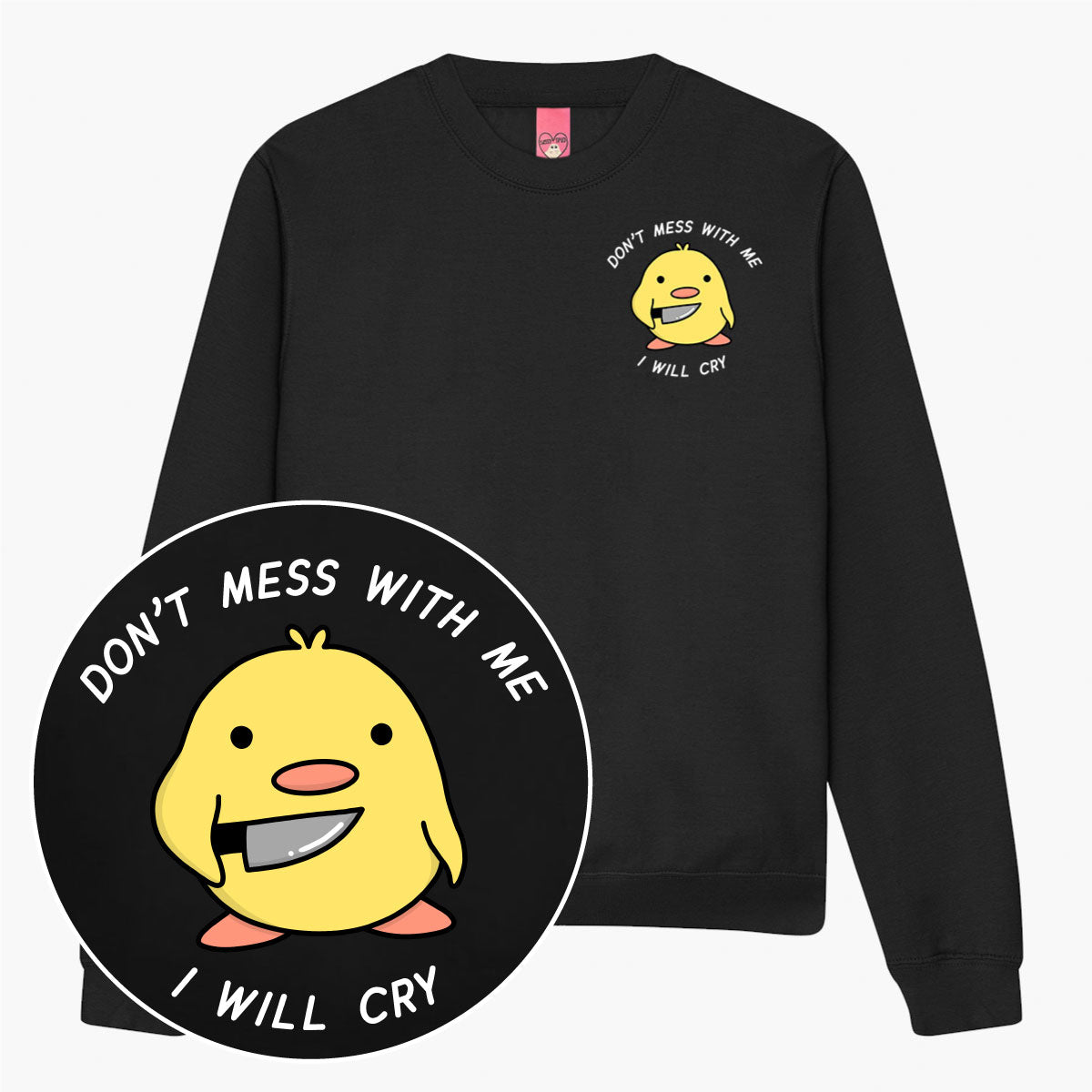 Stabby Chick Sweatshirt (Unisex)-Printed Clothing, Printed Sweatshirt, JH030-Sassy Spud