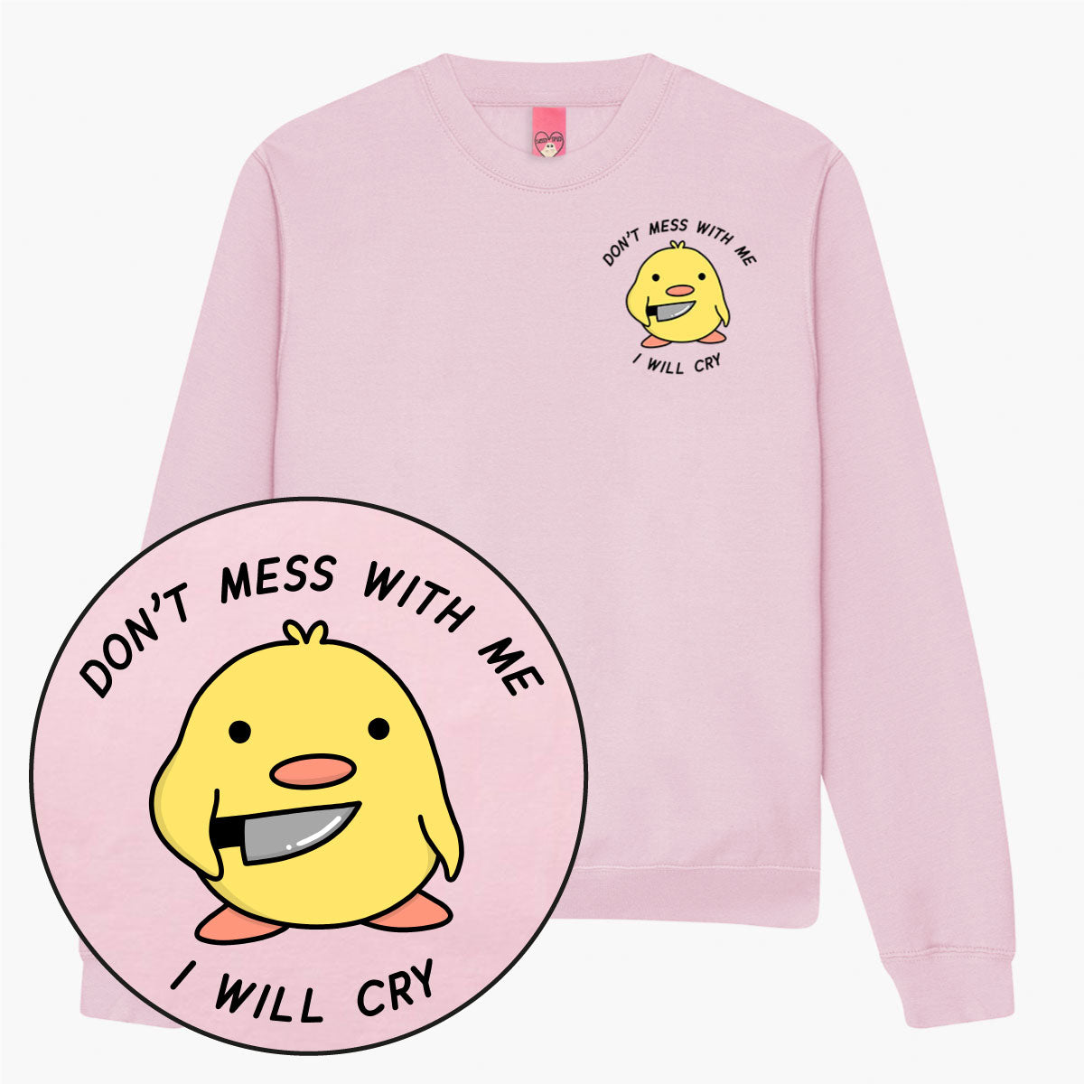 Stabby Chick Sweatshirt (Unisex)-Printed Clothing, Printed Sweatshirt, JH030-Sassy Spud