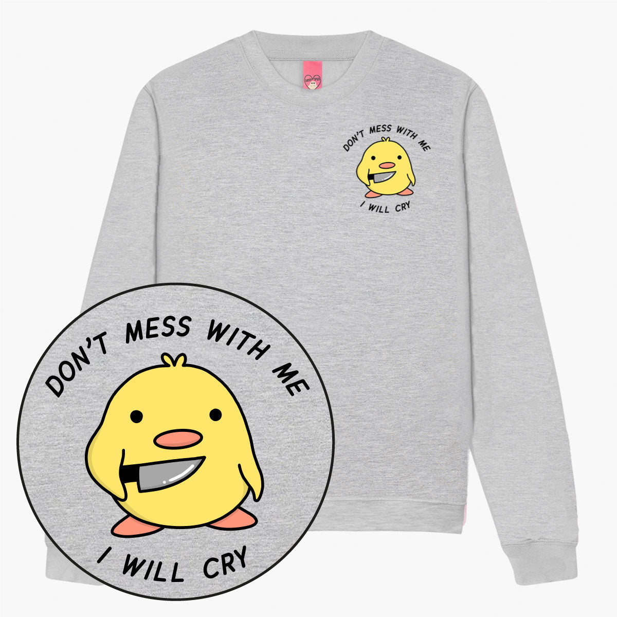 Stabby Chick Sweatshirt (Unisex)-Printed Clothing, Printed Sweatshirt, JH030-Sassy Spud