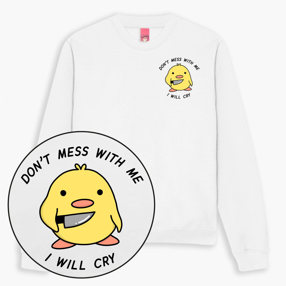 Stabby Chick Sweatshirt (Unisex)-Printed Clothing, Printed Sweatshirt, JH030-Sassy Spud