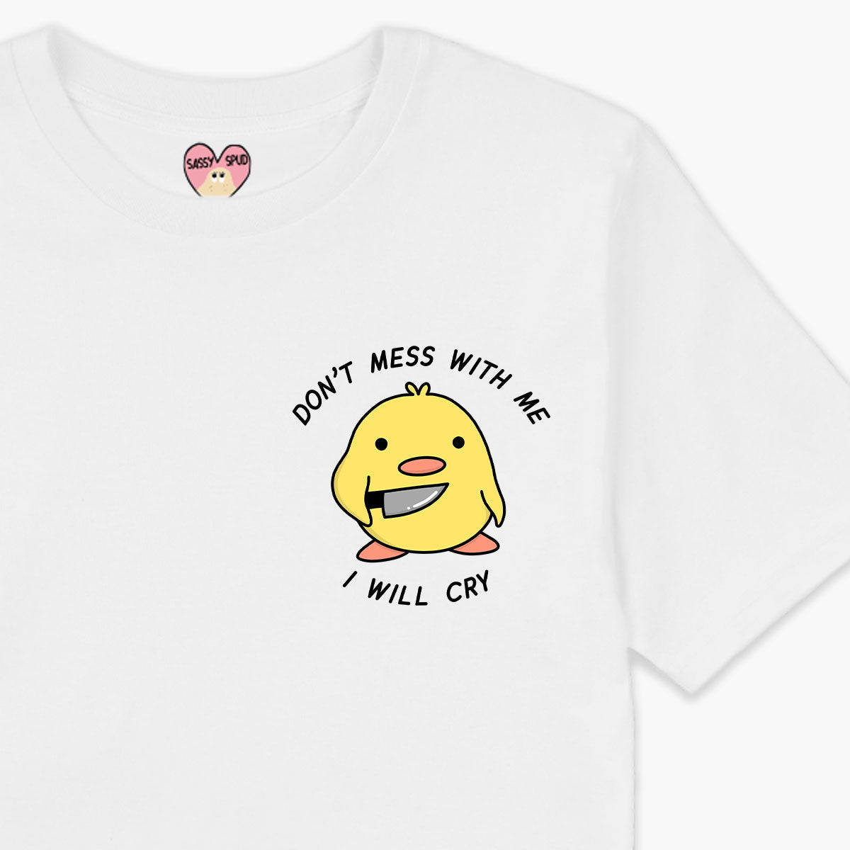 Stabby Chick T-Shirt (Unisex)-Printed Clothing, Printed T Shirt, EP01-Sassy Spud