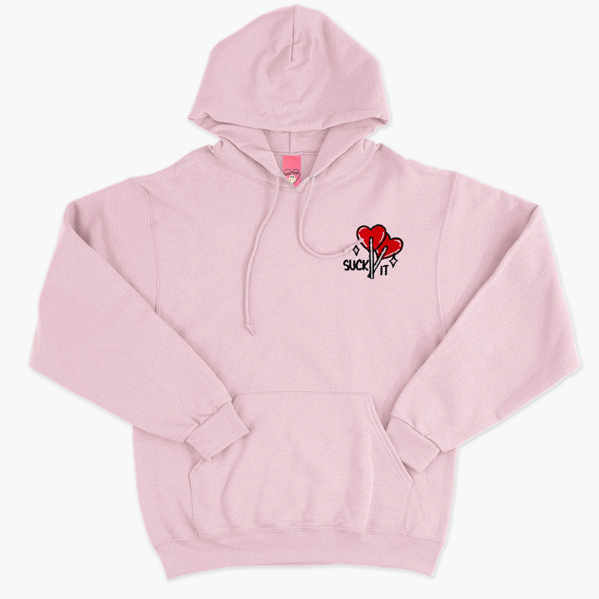 Suck It Lollipop Embroidered Hoodie (Unisex)-Embroidered Clothing, Embroidered Hoodie, JH001-Sassy Spud