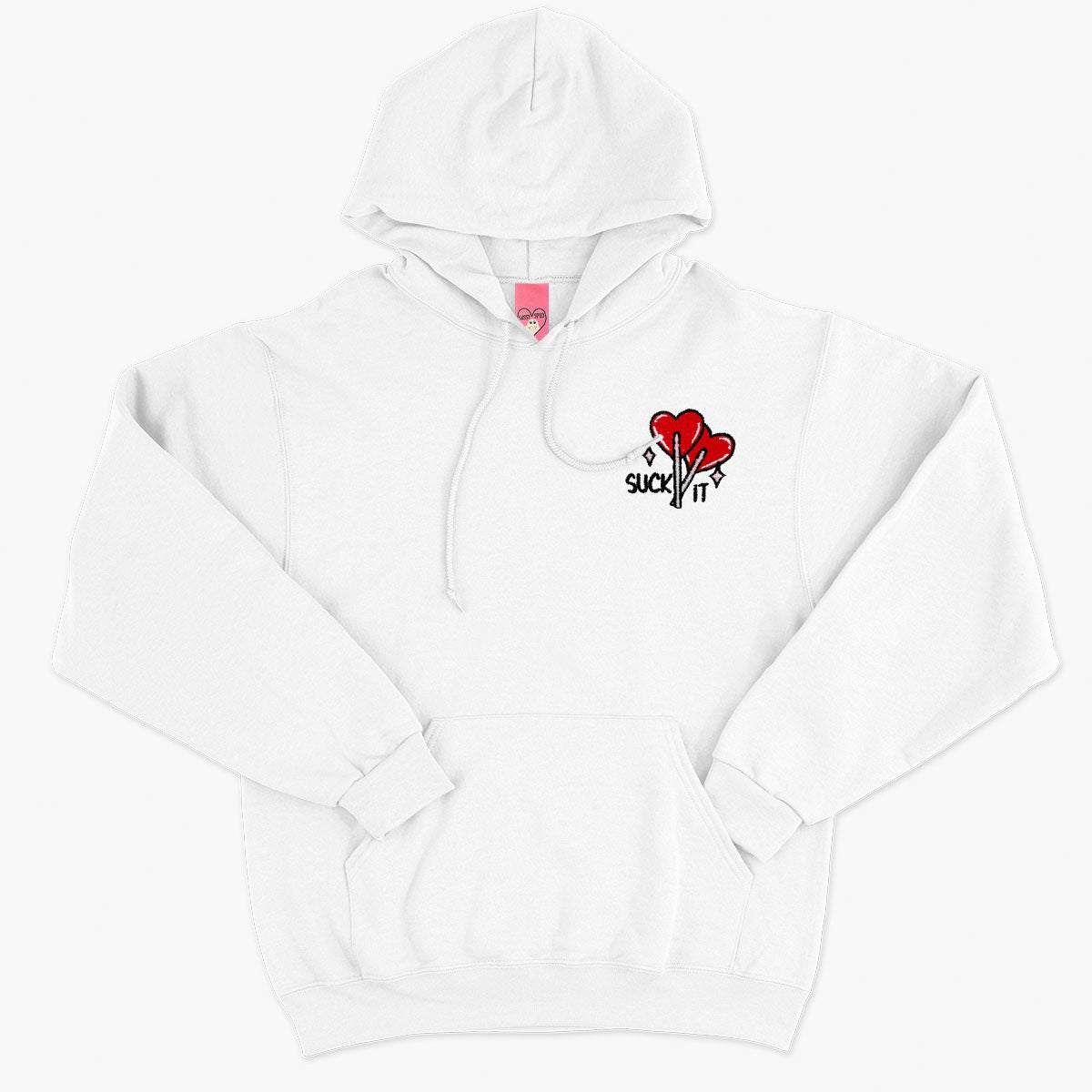 Suck It Lollipop Embroidered Hoodie (Unisex)-Embroidered Clothing, Embroidered Hoodie, JH001-Sassy Spud