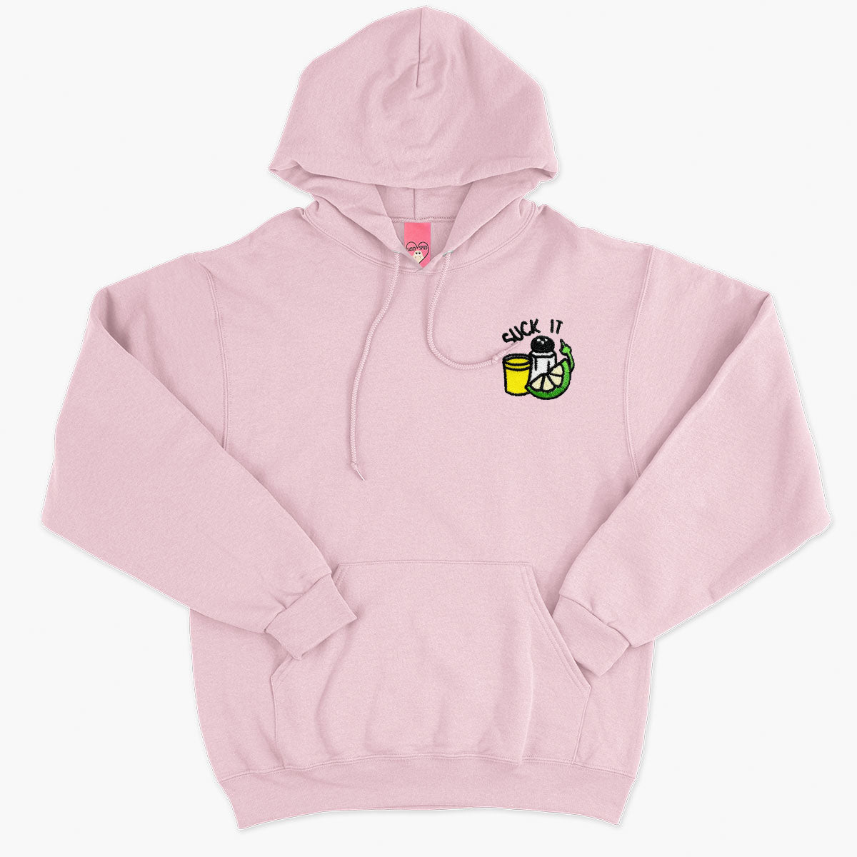 Suck It Tequila Embroidered Hoodie (Unisex)-Embroidered Clothing, Embroidered Hoodie, JH001-Sassy Spud