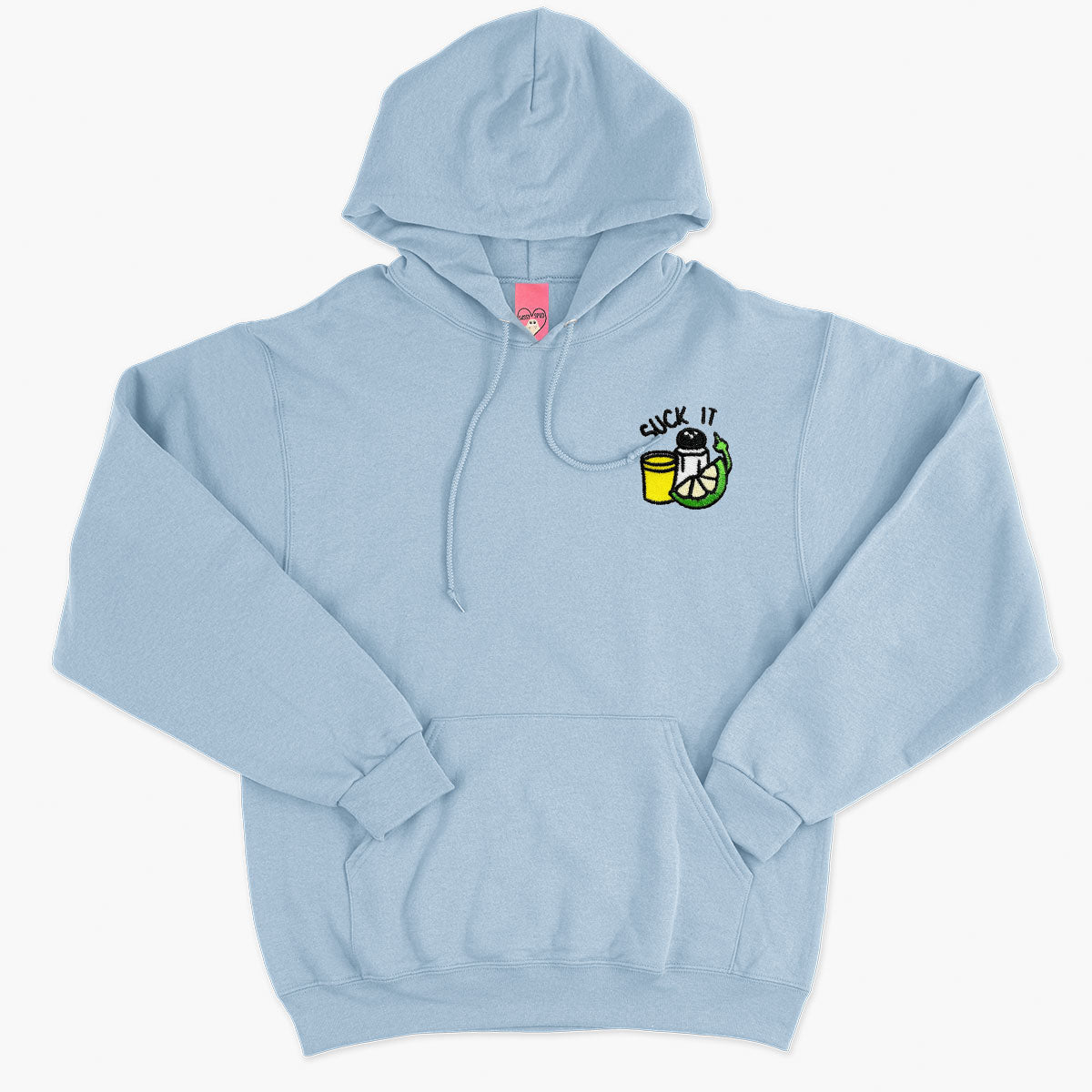 Suck It Tequila Embroidered Hoodie (Unisex)-Embroidered Clothing, Embroidered Hoodie, JH001-Sassy Spud