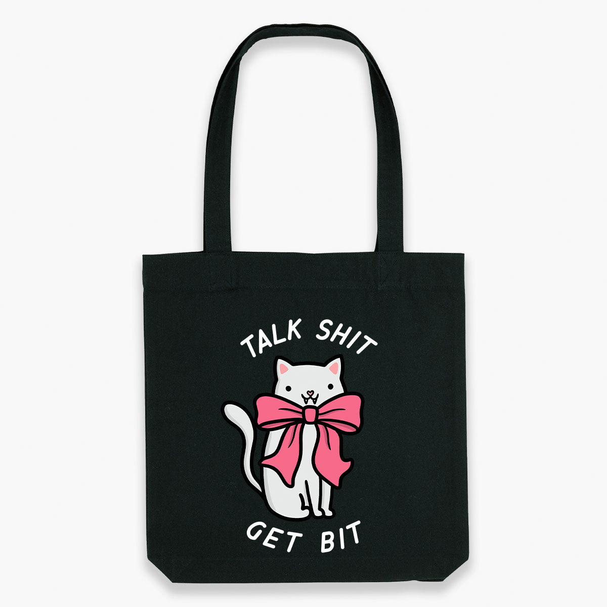 Talk Sh*t Get Bit Tote Bag-Sassy Accessories, Sassy Gifts, Sassy Tote Bag, STAU760-Sassy Spud