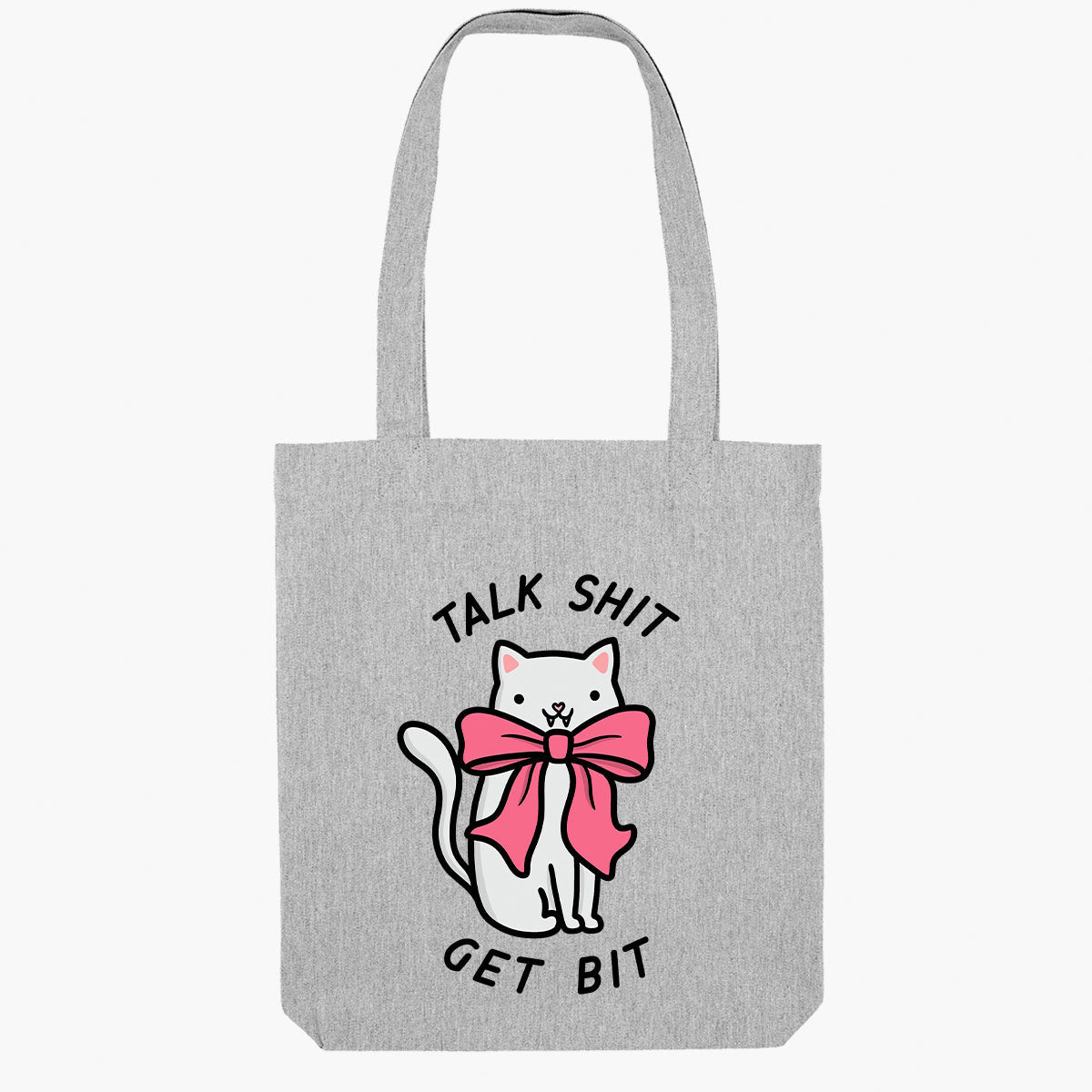 Talk Sh*t Get Bit Tote Bag-Sassy Accessories, Sassy Gifts, Sassy Tote Bag, STAU760-Sassy Spud
