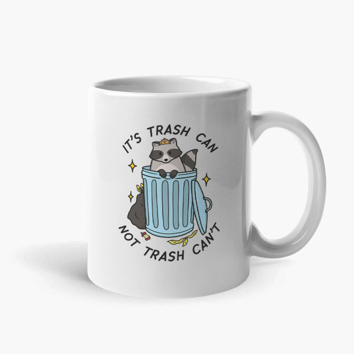 Trash Can Coffee Mug-Funny Gift, Funny Coffee Mug, 11oz White Ceramic-Sassy Spud