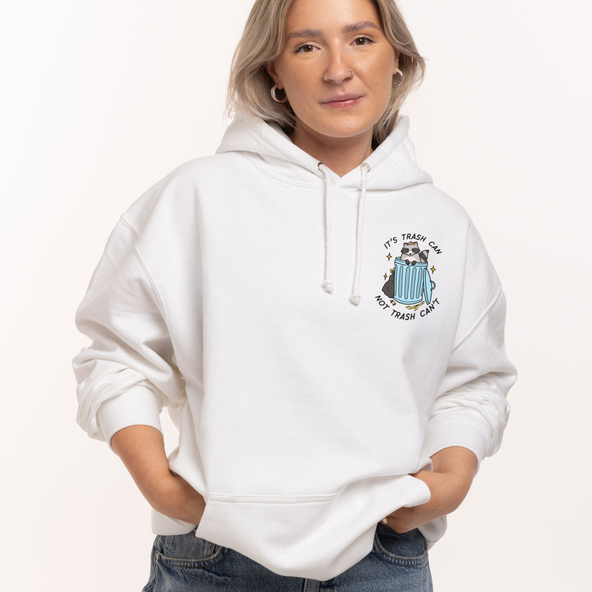 Trash Can Hoodie (Unisex)-Printed Clothing, Printed Hoodie, JH001-Sassy Spud