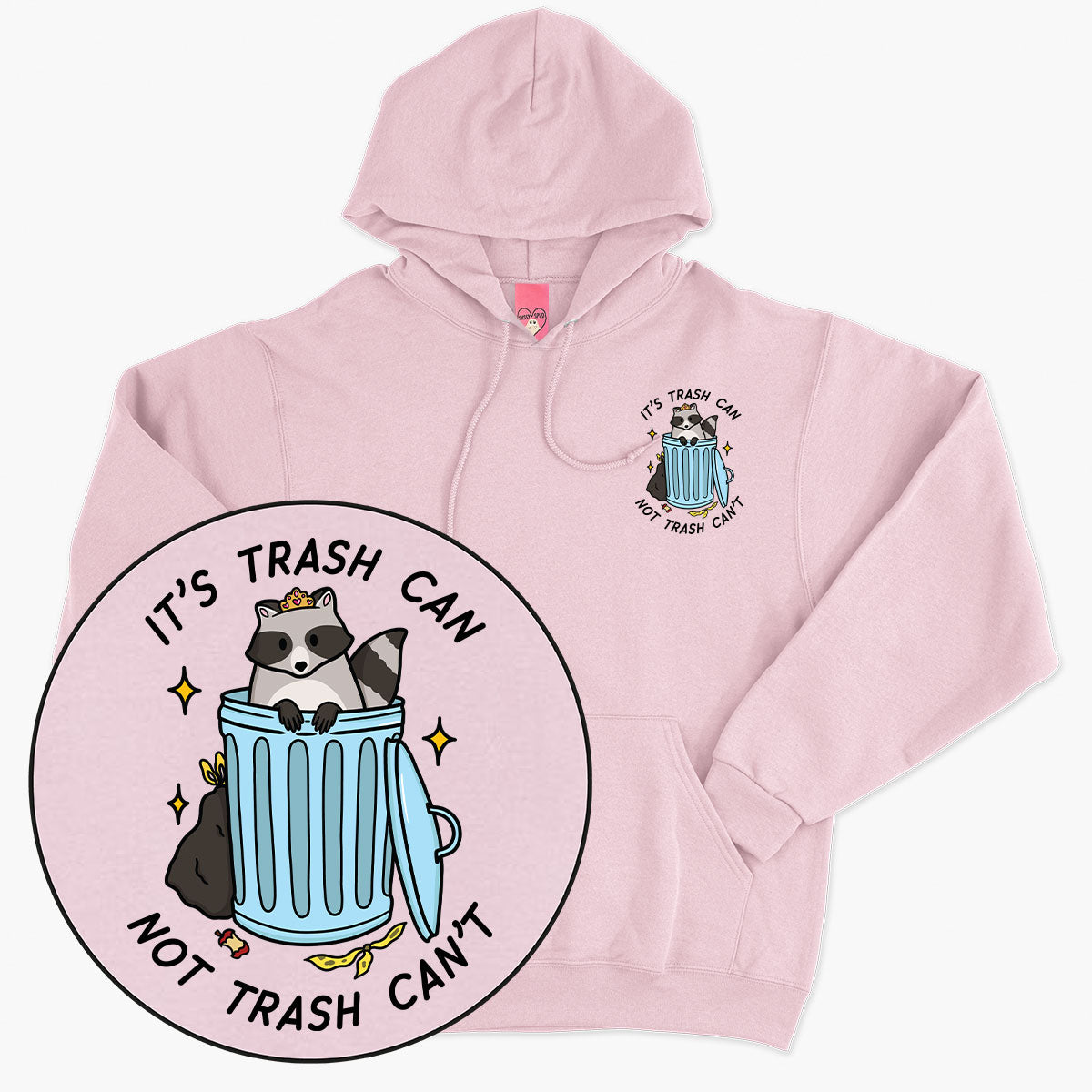 Trash Can Hoodie (Unisex)-Printed Clothing, Printed Hoodie, JH001-Sassy Spud