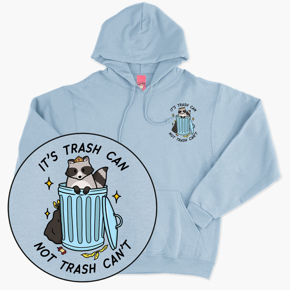 Trash Can Hoodie (Unisex)-Printed Clothing, Printed Hoodie, JH001-Sassy Spud