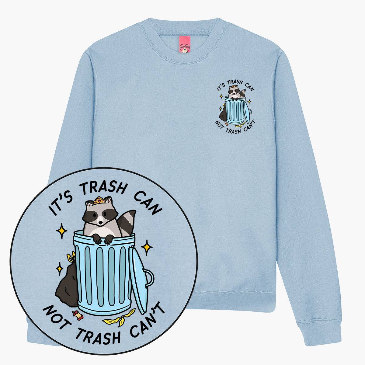 Trash Can Sweatshirt (Unisex)-Printed Clothing, Printed Sweatshirt, JH030-Sassy Spud
