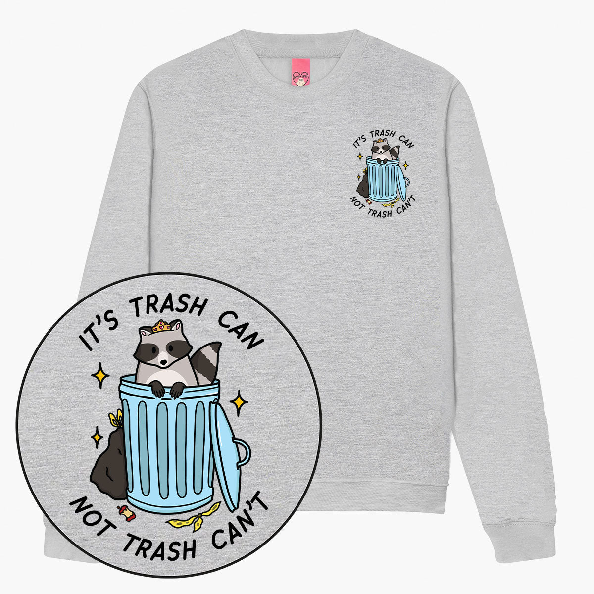 Trash Can Sweatshirt (Unisex)-Printed Clothing, Printed Sweatshirt, JH030-Sassy Spud