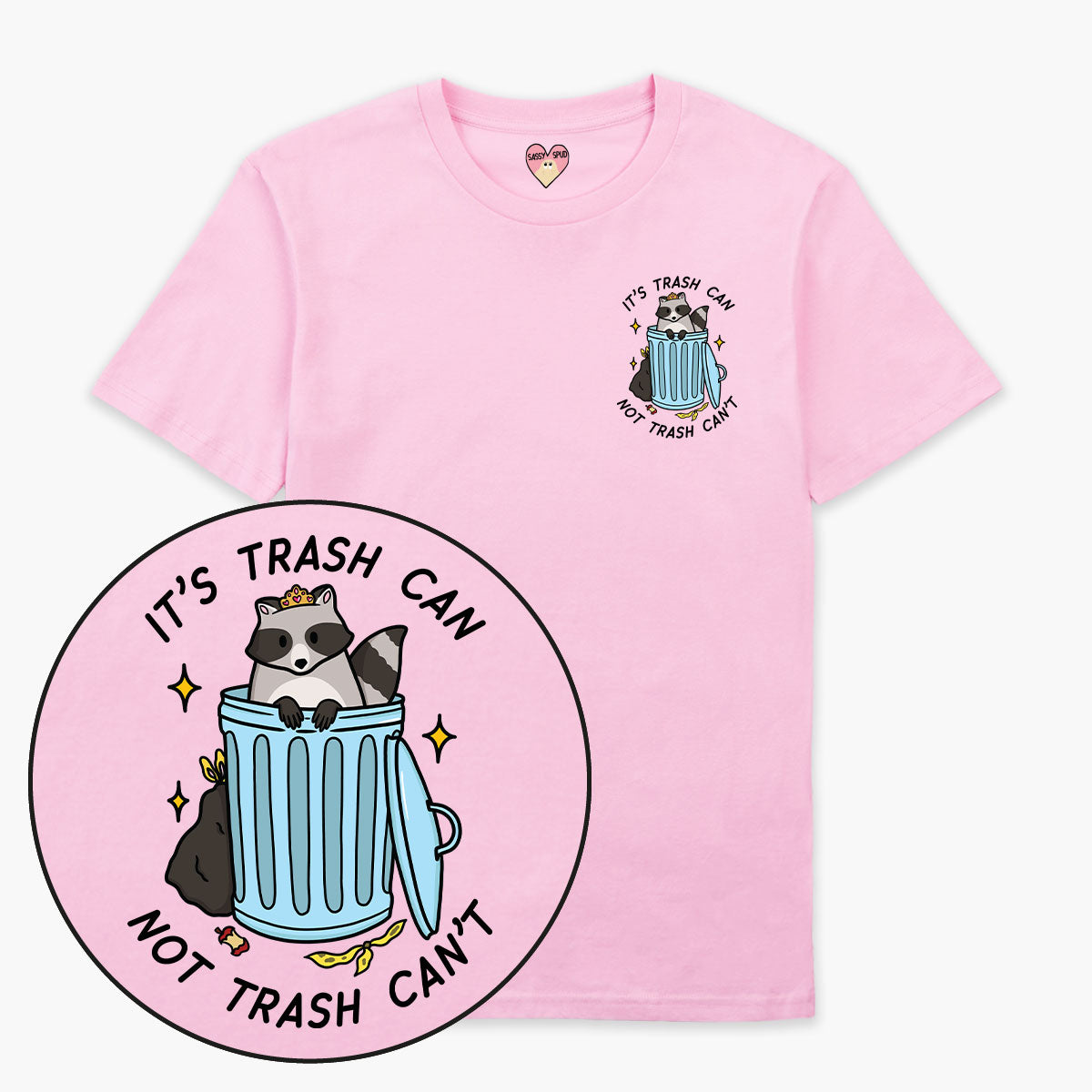 Trash Can T-Shirt (Unisex)-Printed Clothing, Printed T Shirt, EP01-Sassy Spud