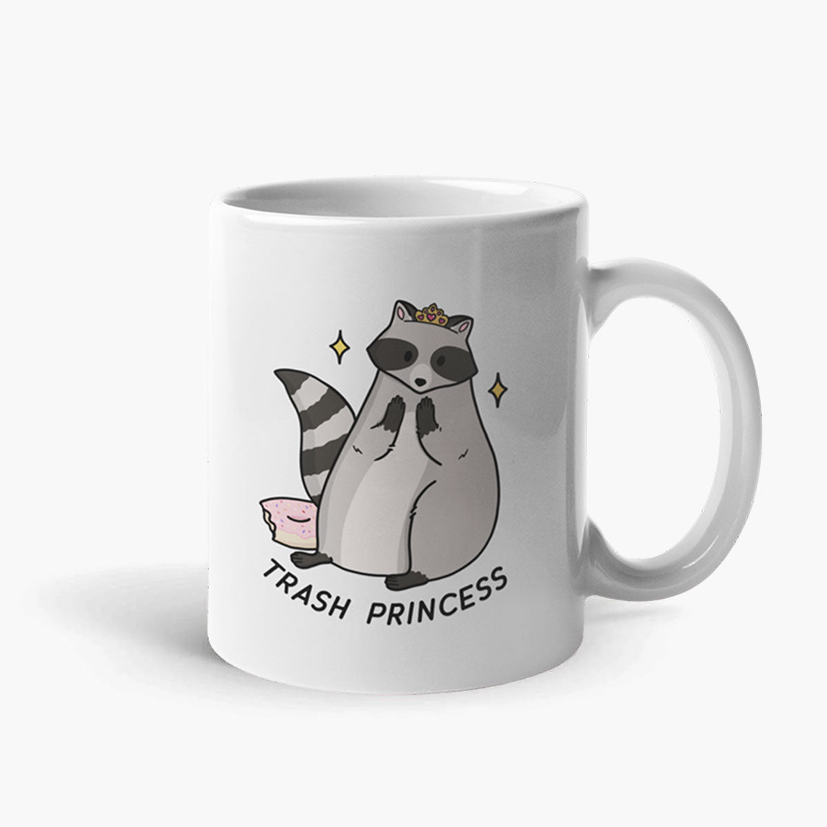 Trash Princess Coffee Mug-Funny Gift, Funny Coffee Mug, 11oz White Ceramic-Sassy Spud