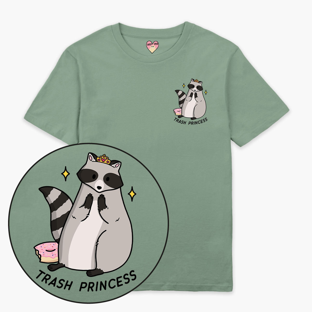 Trash Princess T-Shirt (Unisex)-Printed Clothing, Printed T Shirt, EP01-Sassy Spud