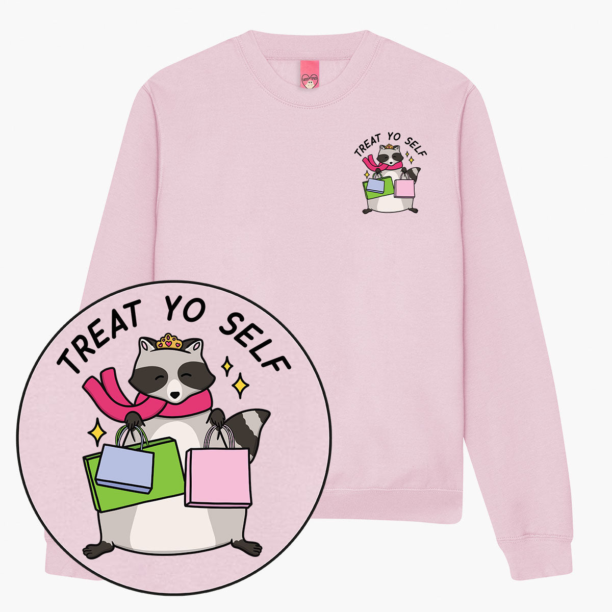 Treat Yo Self Sweatshirt (Unisex)-Printed Clothing, Printed Sweatshirt, JH030-Sassy Spud