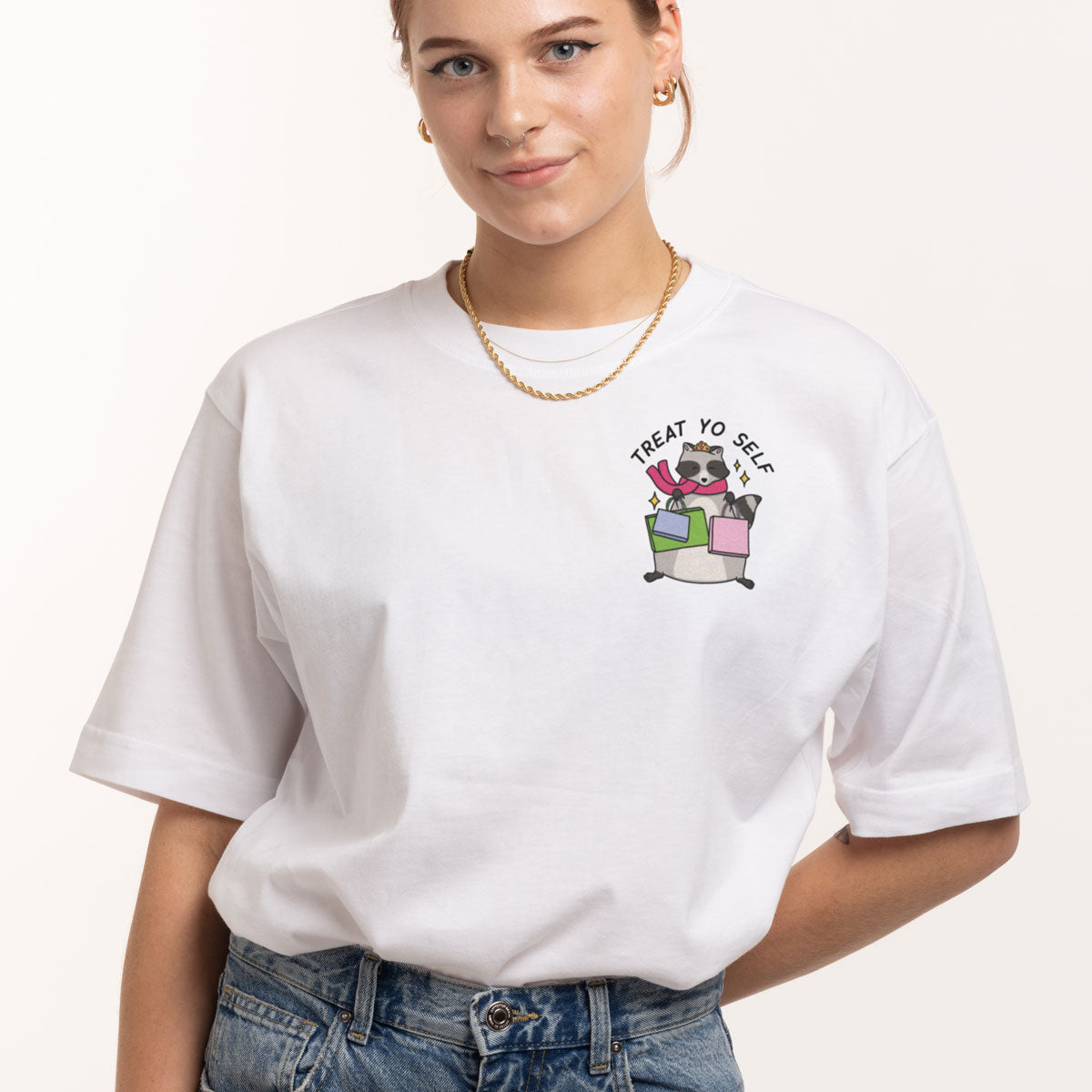 Treat Yo Self T-Shirt (Unisex)-Printed Clothing, Printed T Shirt, EP01-Sassy Spud